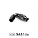 Full Flow PTFE Hose End Fitting 120 Degree AN-6 Nuke Performance