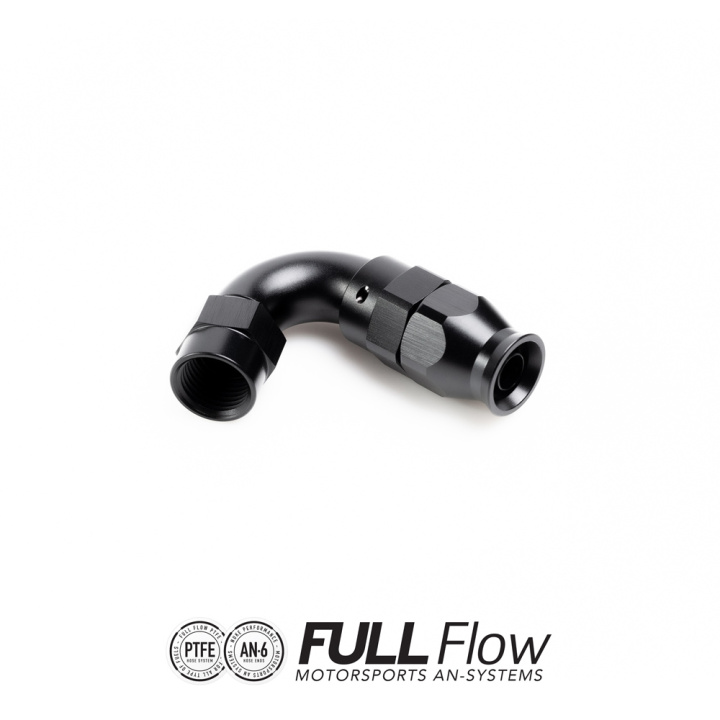 Full Flow PTFE Hose End Fitting 120 Degree AN-6 Nuke Performance in the group Tuning / AN-Couplings / AN Hose Ends / AN Hose Ends PTFE at DDESIGN Scandinavia AB (nuke-810-12-106)