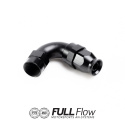 Full Flow PTFE Hose End Fitting 120 Degree AN-8 Nuke Performance