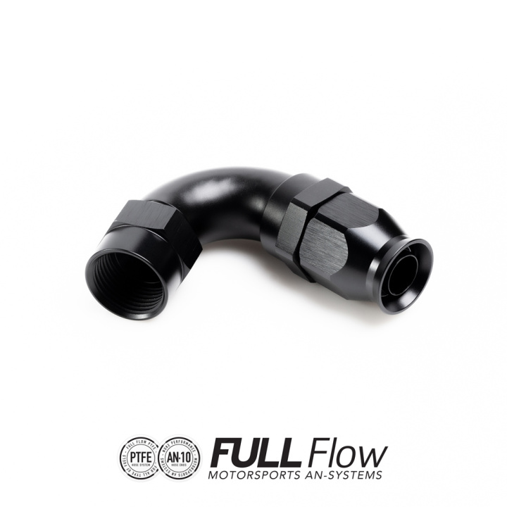 Full Flow PTFE Hose End Fitting 120 Degree AN-10 Nuke Performance in the group Tuning / AN-Couplings / AN Hose Ends / AN Hose Ends PTFE at DDESIGN Scandinavia AB (nuke-810-12-110)