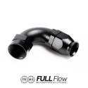 Full Flow PTFE Hose End Fitting 120 Degree AN-12 Nuke Performance