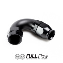 Full Flow PTFE Hose End Fitting 150 Degree AN-12 Nuke Performance