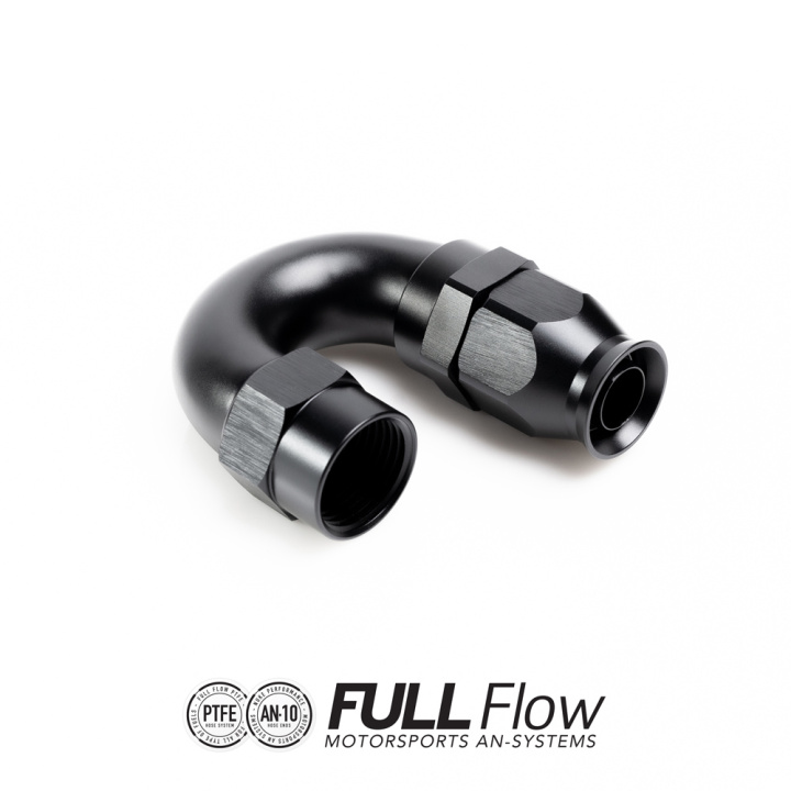 Full Flow PTFE Hose End Fitting 180 Degree AN-10 Nuke Performance in the group Tuning / AN-Couplings / AN Hose Ends / AN Hose Ends PTFE at DDESIGN Scandinavia AB (nuke-810-18-110)