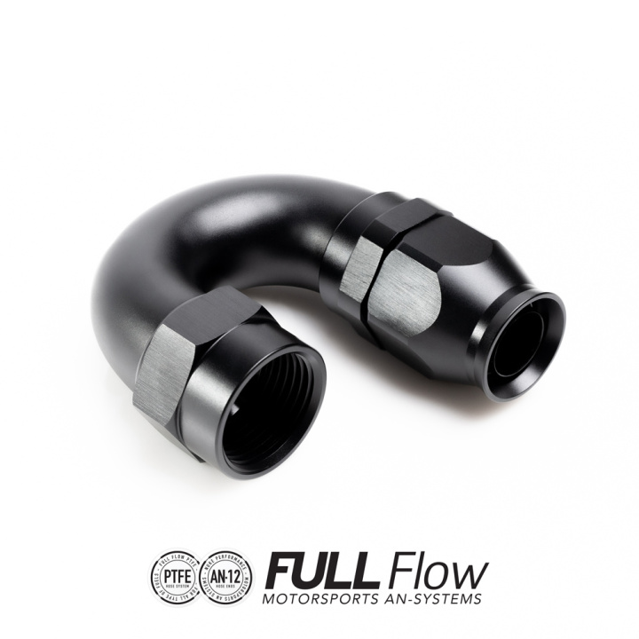 Full Flow PTFE Hose End Fitting 180 Degree AN-12 Nuke Performance in the group Tuning / AN-Couplings / AN Hose Ends / AN Hose Ends PTFE at DDESIGN Scandinavia AB (nuke-810-18-112)