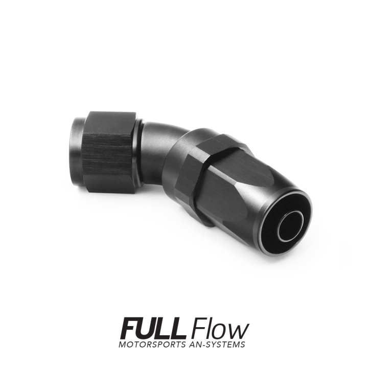 Full Flow AN Hose End Fitting 45 Degree AN-8 Nuke Performance in the group Tuning / AN-Couplings / AN Hose Ends / AN Hose Ends Standard at DDESIGN Scandinavia AB (nuke-830-04-108)