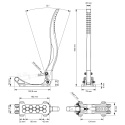 Hydraulic Handbrake DriftSpec Pro, Black Billet OF 420mm Nuke Performance