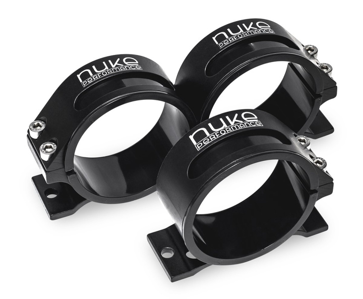 Dual Universal Bracket 65mm, with Bosch 044 inserts Nuke Performance in the group Tuning / Fuel system / Other & Spare parts for fuel products at DDESIGN Scandinavia AB (nuke-950-02-201)