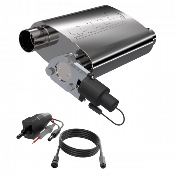 QTP 2.5in Weld-On 304SS Screamer Muffler w/Bolt-On QTEC Electric Cutout in the group Tuning / Exhaust and Manifold / Mufflers & Inserts / Middle muffler at DDESIGN Scandinavia AB (qtp13250C)