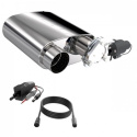 3.00 Inch QTP Screamer Twintronic Muffler Short Case