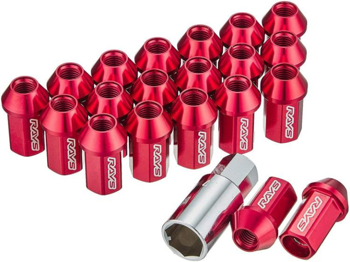 Rays Dura-Nut L42 Straight Type 14x1.50 Lug Nut Set 16 Lug 4 Lock Set - Red in the group Exterior / Wheels & Tires / Wheel Bolts and Nuts & Studs / Lug Nuts at DDESIGN Scandinavia AB (rayWDURA4214150R)