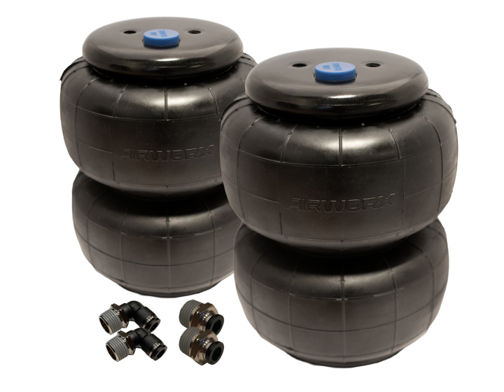 Set 2x Air Springs Airworx 2500 Incl. Fittings in the group Universal products / Chassis / Air Suspension / Parts for air suspension / Air bellows at DDESIGN Scandinavia AB (set-AIRW2500)