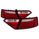 Audi A5 08-12 LED Tail Lights - LED Model Only ( Not Compatible With Incandescent Model ) - Red Clear Spyder Auto