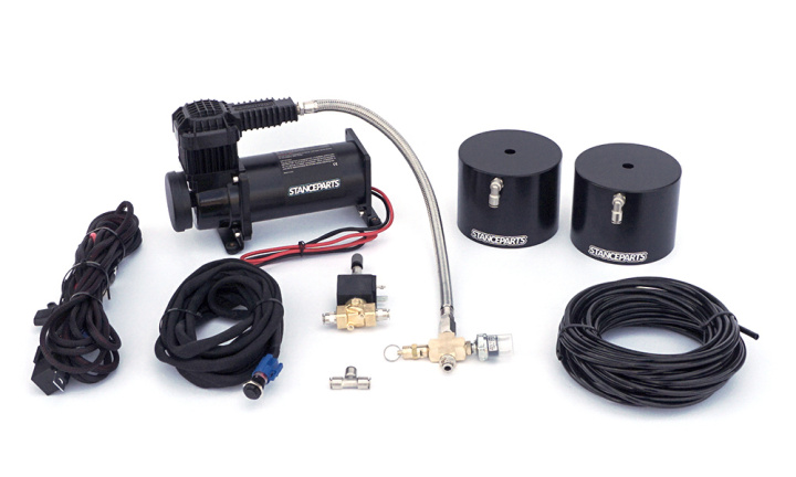 Air Cups For Coilovers Front Kit (1 Pair with compressor, tankless) Stanceparts in the group Universal products / Chassis / Chassis parts & Spare parts for coilovers / Air Cups - Lift kit for coilovers at DDESIGN Scandinavia AB (stp2002)