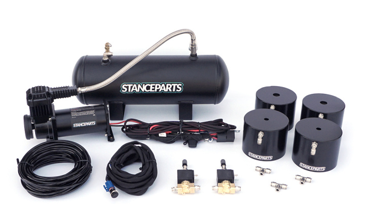 Complete Kit Air Cup Kit For Coilovers (2 Pairs) (Front + Rear) Stanceparts in the group Universal products / Chassis / Chassis parts & Spare parts for coilovers / Air Cups - Lift kit for coilovers at DDESIGN Scandinavia AB (stp3004)