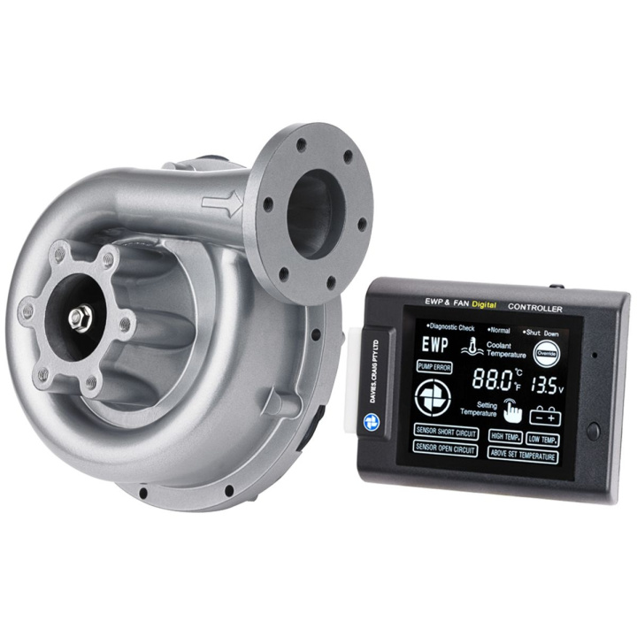 EWP130 12v Water Pump & Digital Controller Alloy 8990 in the group Tuning / Cooling / Cooling system / Water pumps from Davies Craig / Electric Water Pump Kit With Control at DDESIGN Scandinavia AB (t7d8990)