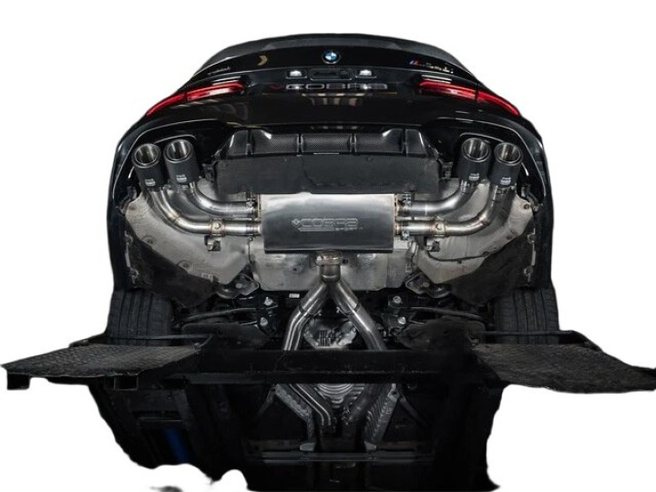 BMW M340i G20 2019+ Valved GPF/PPF Back Quad Exit Exhaust System Cobra Sport in the group Select car model / BMW / 3-series-4-series (G20-G26) 19+ / Tuning at DDESIGN Scandinavia AB (var-COBRA-BM153TP38)
