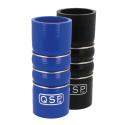 QSP Silicone hose reinforced Black / Blue QSP