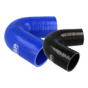 Silicone bend 135° Black / Blue QSP