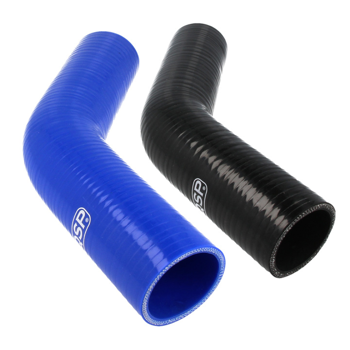 QSP Silicone hose - 45° bend (fuel and oil resistant) Black / Blue in the group Tuning / Cooling / Intercooler & Pipes / Intercooler Hoses at DDESIGN Scandinavia AB (var-QHEF45)