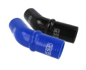 QSP Silicone hump hose - 45° bend Black / Blue