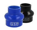 Silicone hump hose - reducer Black / Blue
