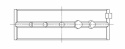 5M2975HX Main bearing set (ACL Race Series) with 0.025mm extra clearance ACL