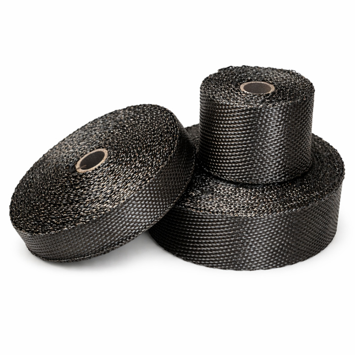 Twill Weave Black Titanium Exhaust Wrap Bahnmeister in the group Tuning / Thermal insulation & Cable protection / Exhaust bandage & Locking straps at DDESIGN Scandinavia AB (var-bhm10105-15BK)