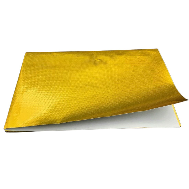 Gold Heat Barrier With Adhesive (Flame Retardant Type) Bahnmeister in the group Tuning / Thermal insulation & Cable protection / Golden Heat Shields at DDESIGN Scandinavia AB (var-bhm10205-15)