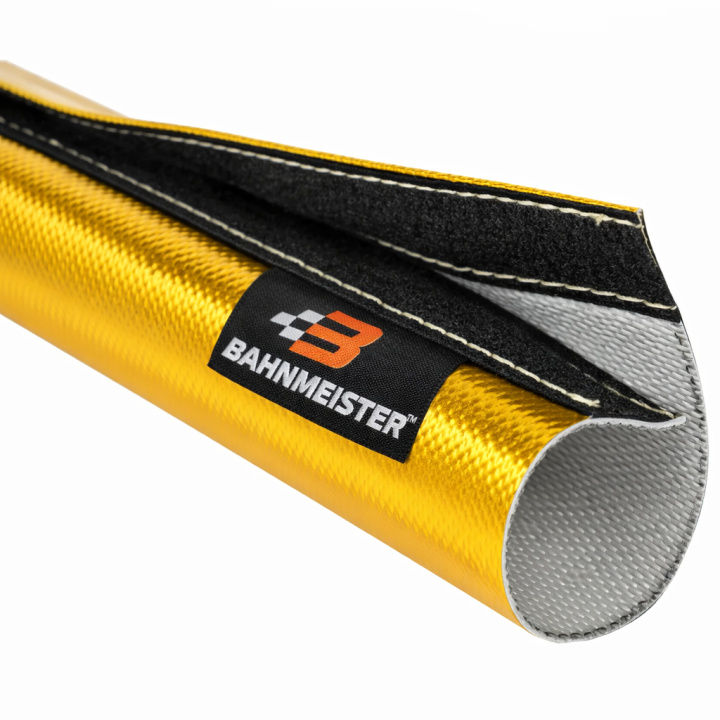 Gold Heat Shield Sleeve Velcro (1 meter per pcs) Bahnmeister in the group Tuning / Thermal insulation & Cable protection / Cable & Hose Cover Heat Protection at DDESIGN Scandinavia AB (var-bhm10510-70GD)