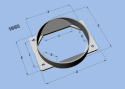 Mass Air Flow Sensor Adapter Plate for Mitsubishi applications Vibrant Performance