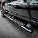 Westin 19-24 Chevrolet/GMC Silverado/Sierra 1500 Double Cab PRO TRAXX 4 Oval Nerf Step Bars - Black