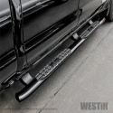 Westin 19-24 Chevrolet/GMC Silverado/Sierra 1500 Double Cab PRO TRAXX 4 Oval Nerf Step Bars - Black