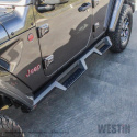Westin 18-24 Jeep Wrangler JL Unlimited 4DR HDX Drop Nerf Step Bars - Textured Black