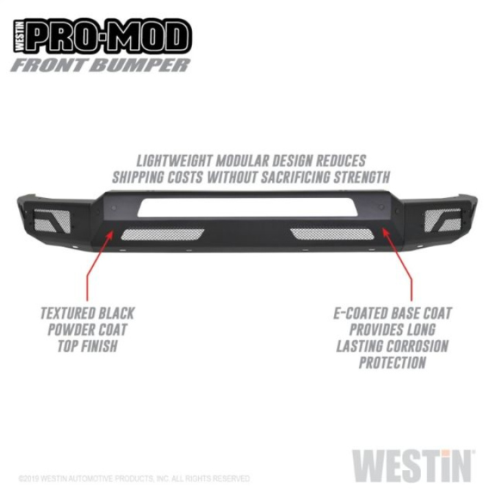 Westin 2019 Dodge Ram 1500 ( Excludes 1500 Classic & Rebel Models ) Pro-Mod Front Bumper in the group Select car model / Dodge / Ram 19+ / Styling / Bumpers at DDESIGN Scandinavia AB (wes58-41075)