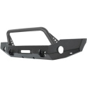 Westin 18-24 Jeep Wrangler JL WJ2 Full Width Front Bumper w/Bull Bar Textured Black