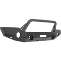 Westin 18-24 Jeep Wrangler JL WJ2 Full Width Front Bumper w/Bull Bar Textured Black