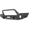 Westin 18-24 Jeep Wrangler JL WJ2 Full Width Front Bumper w/Bull Bar Textured Black