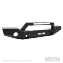 Westin 18-24 Jeep Wrangler WJ2 Full Width Front Bumper w/LED Light Bar Mount Textured Black