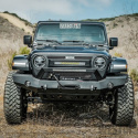 Westin 18-24 Jeep Wrangler WJ2 Full Width Front Bumper w/LED Light Bar Mount Textured Black