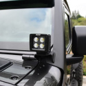 Westin 18-24 Jeep Wrangler Pillar LED Light Mount - Black