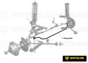 Ford Fairmont XP / Falcon XK 1960-1966 Sway Bar - 22mm Non Adjustable Whiteline