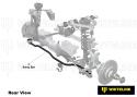 Ford Fairlane AU / Ford BA / Ford Fairmont AU / Ford Falcon AU / Ford Ltd AU / Ford Tickford Te m.fl. 1998-2008 Sway Bar - 30mm 2 Point Adjustable Whiteline