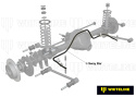 Ford Fairlane NA / NF / NL / ZK / Fairmont EA / EF / EL / XE / Falcon EA / EF / XE / Ltd DA / DF / FD 1982-1999 Sway Bar - 24mm Non Adjustable Whiteline