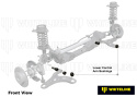 Honda Civic 7TH / 8TH / Cr V / Integra DC5 1999-2010 Control Arm Lower - Inner Bushing Kit-Double Offset Whiteline