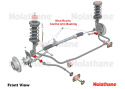 Subaru Brumby AS / Leone GEN 1978-1994 Sway Bar To Strut Rod - Bushing Kit Whiteline