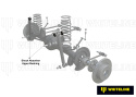Mitsubishi Magna TH / TL / Verada KH / KL 1999-2005 Shock Absorber - Upper Bushing Kit Whiteline