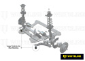 Chrysler Sebring JS / Chrysler Citroën C / Dodge Avenger JS / Dodge Caliber PM / Hyundai Elantra Lavita m.fl. 2000-2023 Control Arm Lower - Inner Rear Bushing Kit-Double Offset Whiteline