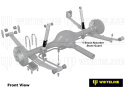 Bedford Kb / Chevrolet Colorado RC / Chevrolet Silverado 1500 / Daewoo Korando KJ / Daewoo Musso FJ m.fl. 1956-2023 Shock Absorber - Stone Guard Kit Whiteline