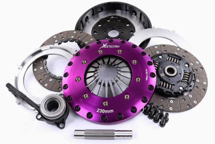 KVW23698-2A - Xtreme Performance - 230mm Sprung hub Organic Twin Plate Clutch Kit Incl Flywheel & CSC 1000Nm (8 bolts) in the group Select car model at DDESIGN Scandinavia AB (xtcKVW23698-2A)