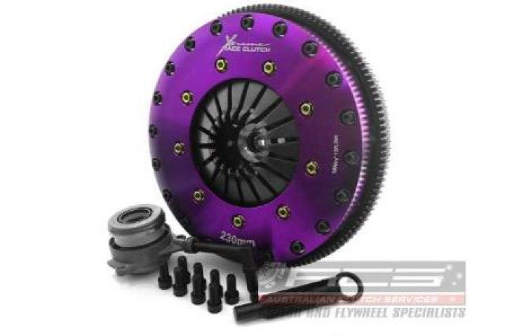 KVW23698-2G - Xtreme Performance - 230mm Organic Twin Plate Clutch Kit Incl Flywheel & CSC 1200Nm (8 bolts) in the group Select car model at DDESIGN Scandinavia AB (xtcKVW23698-2G)